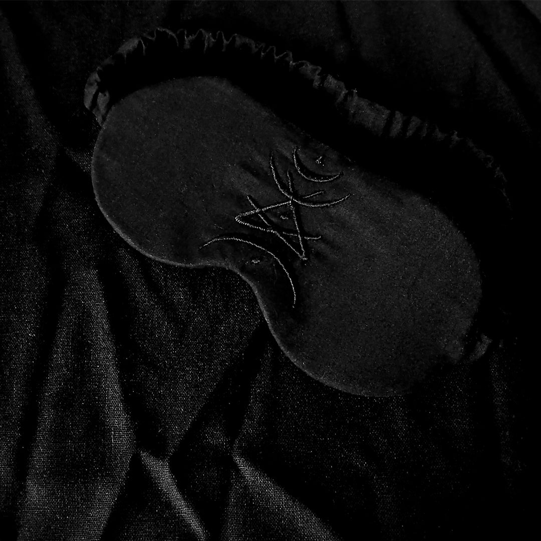 The Veil - Black Organic Cotton Sleep Mask for Inner Vision & Meditation