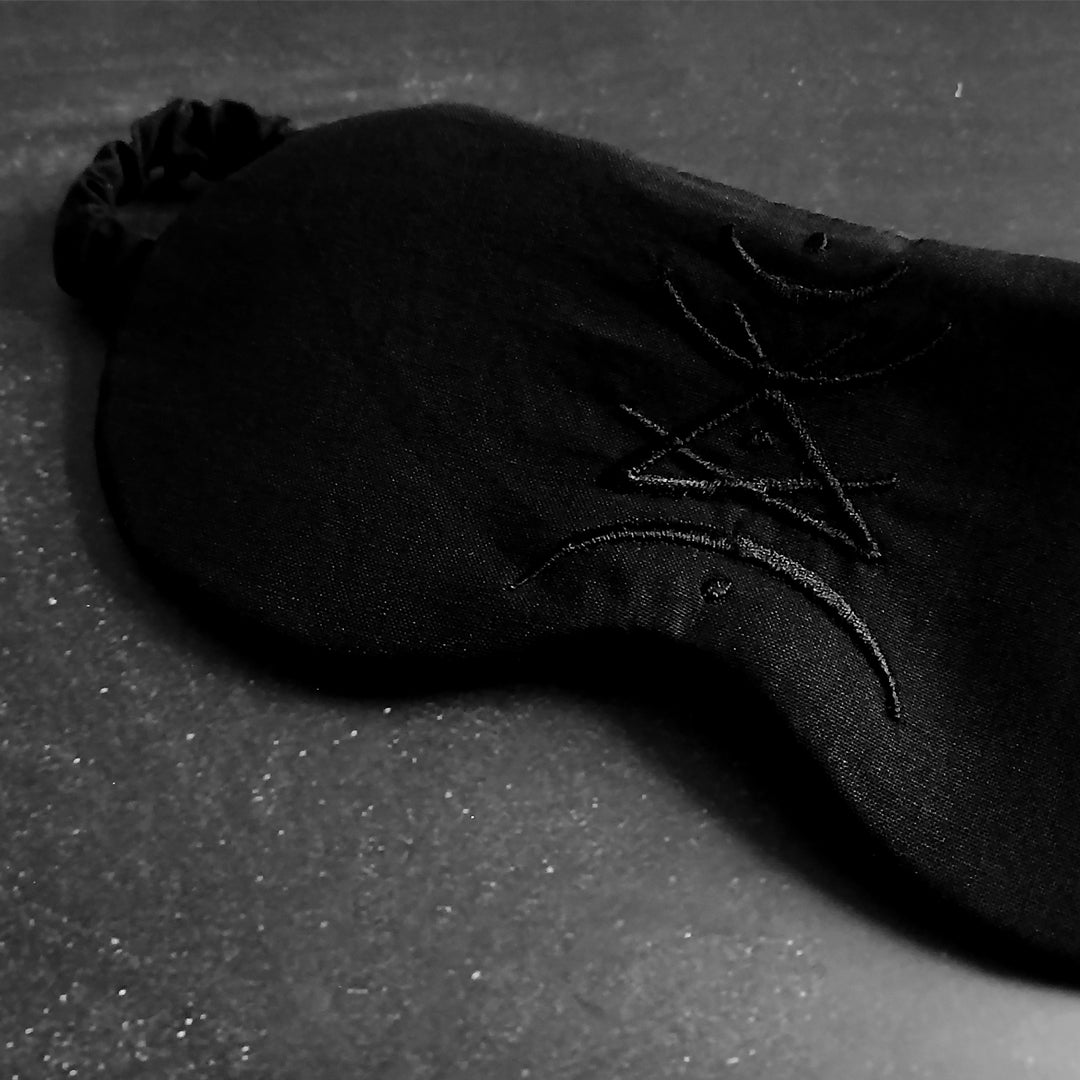 The Veil - Black Organic Cotton Sleep Mask for Inner Vision & Meditation